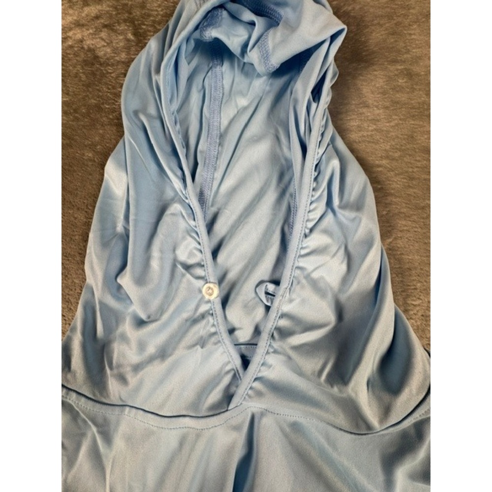Scales Hoodie Mens XXL Blue Marlin Performance Sun Shirt Long Sleeve Thumbholes - Picture 9 of 11